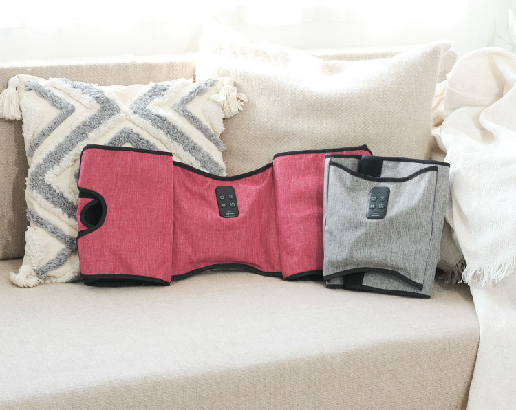 膝まわりから全脚へ。エアー＋温熱でWアプローチ。